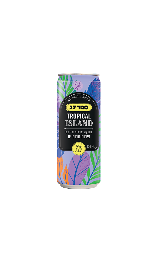 קוקטייל ספרינג פירות טרופיים פחית 330 מ