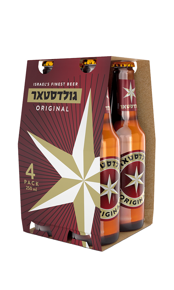 בירה גולדסטאר 4*250